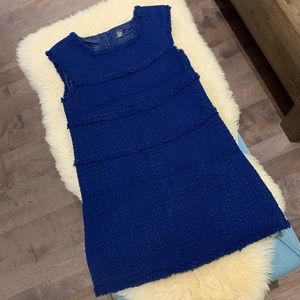 Zara Textured Sleeveless Dress with Ruffling finish